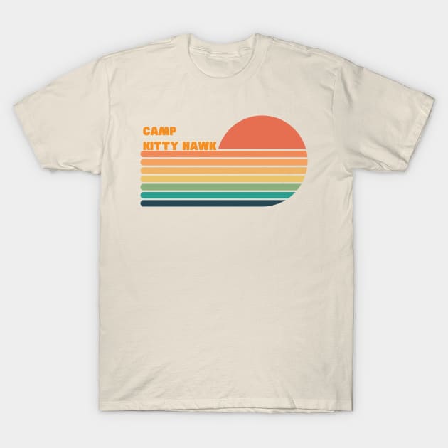 Camp Kitty Hawk T-Shirt by Life Happens Tee Shop